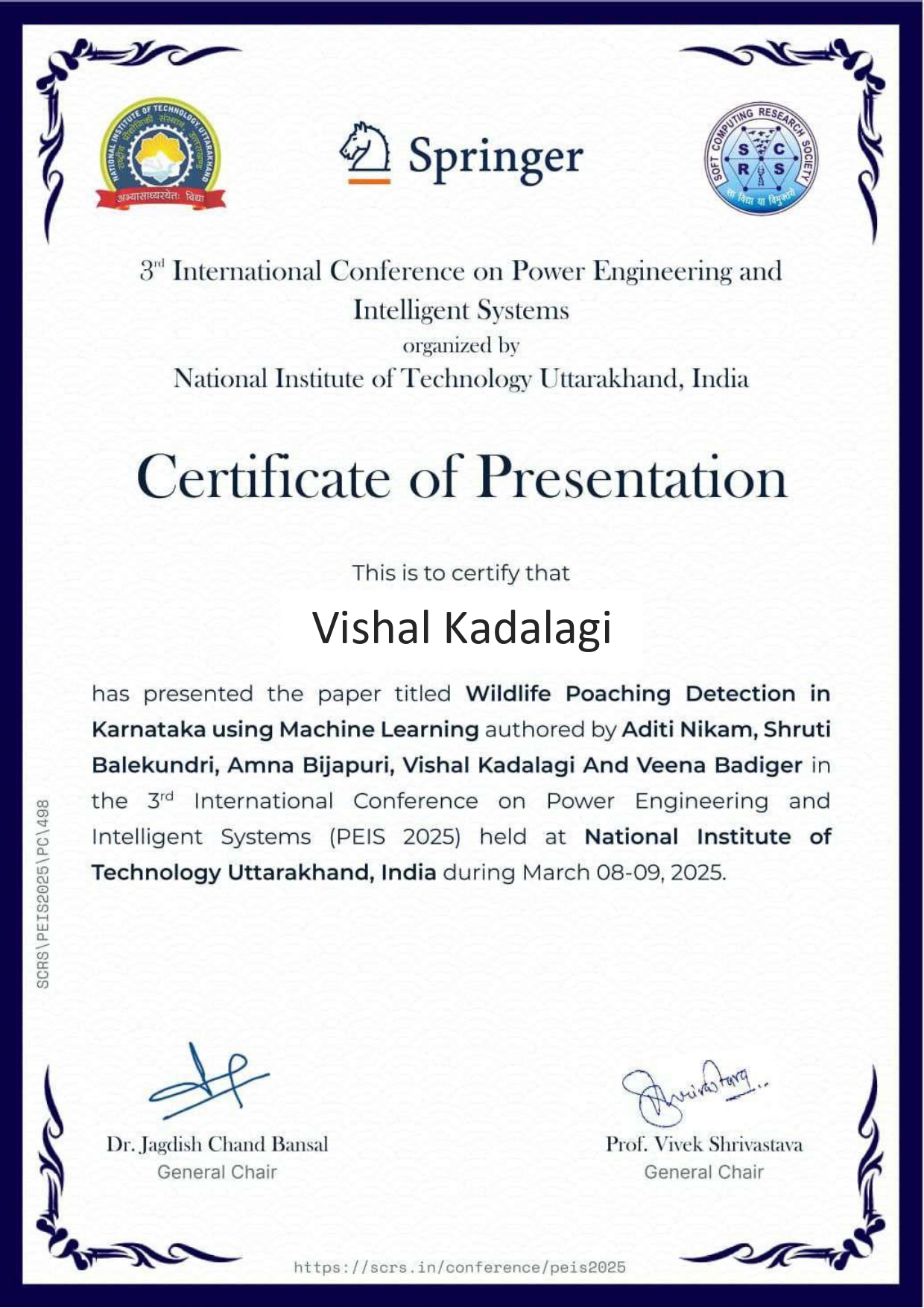 International Conference Paper Presentation 1